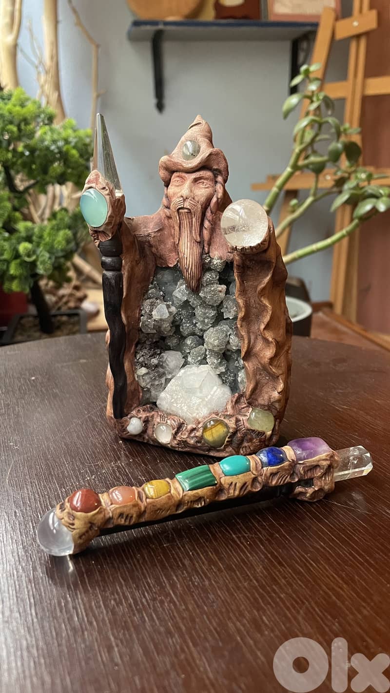 Statue and Wand from Nepal 0