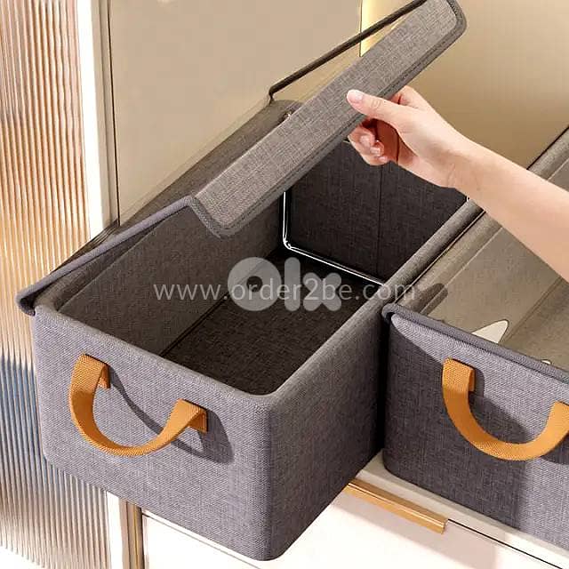 Folding Clothes Organizer Box — Dust-Proof Multipurpose Storage w/ Lid 4