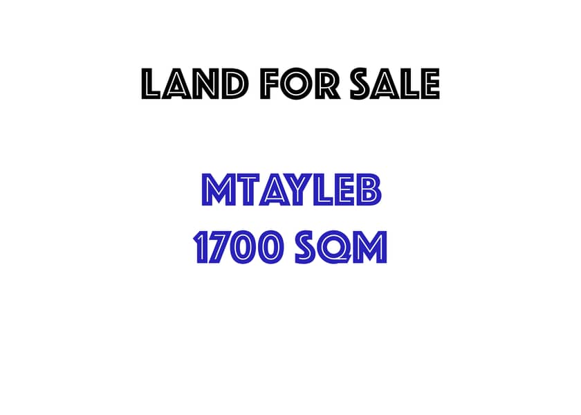 Land for sale in Mtayleb MQFS2931 0