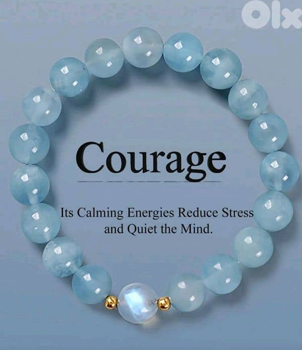 Natural Aquamarine Gem Stone Bracelet , best gift 3