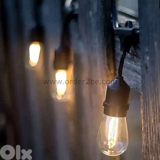 Heavy-Duty E27 Outdoor String Light Cable – Weatherproof & Linkable 5