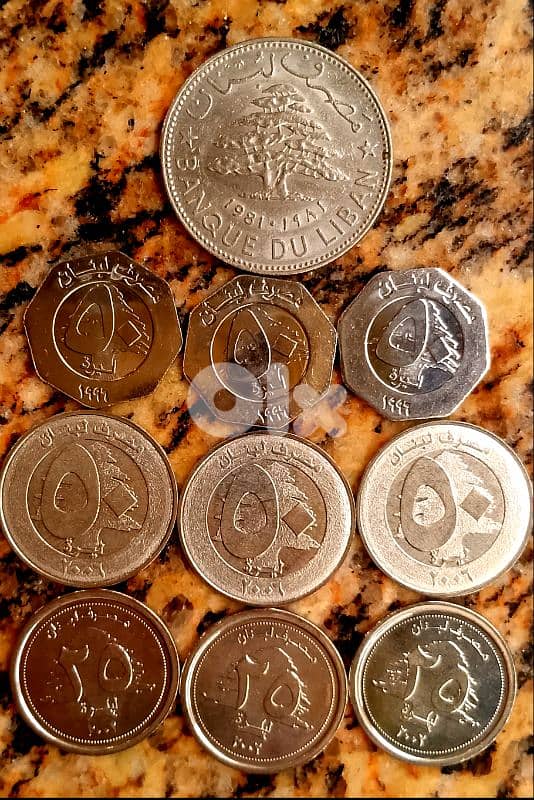 Mix of Lebanese Coins 0