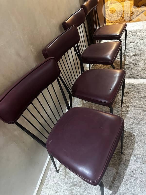 4 vintage leather chairs from 70's. 180$ 0