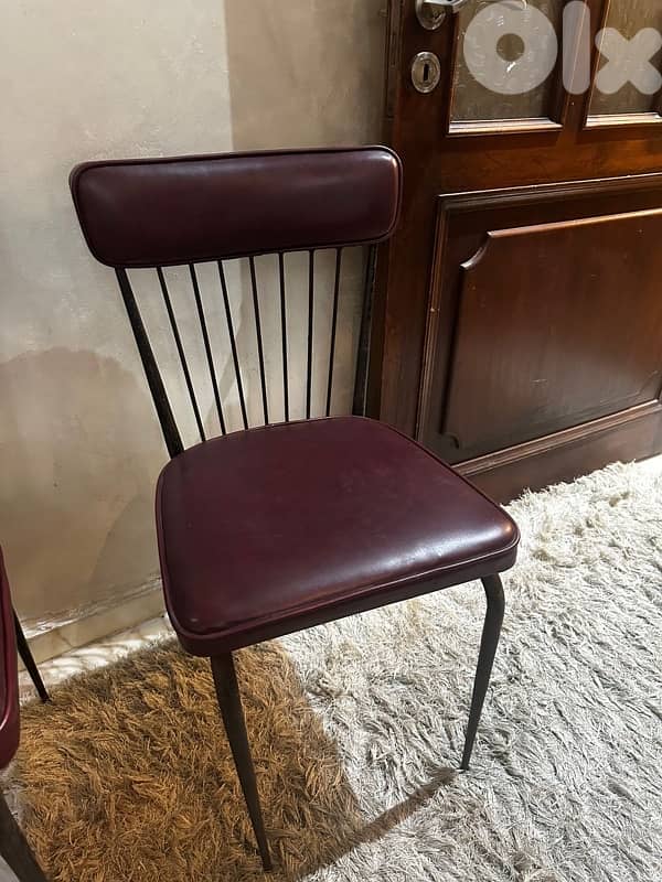 4 vintage leather chairs from 70's. 180$ 5