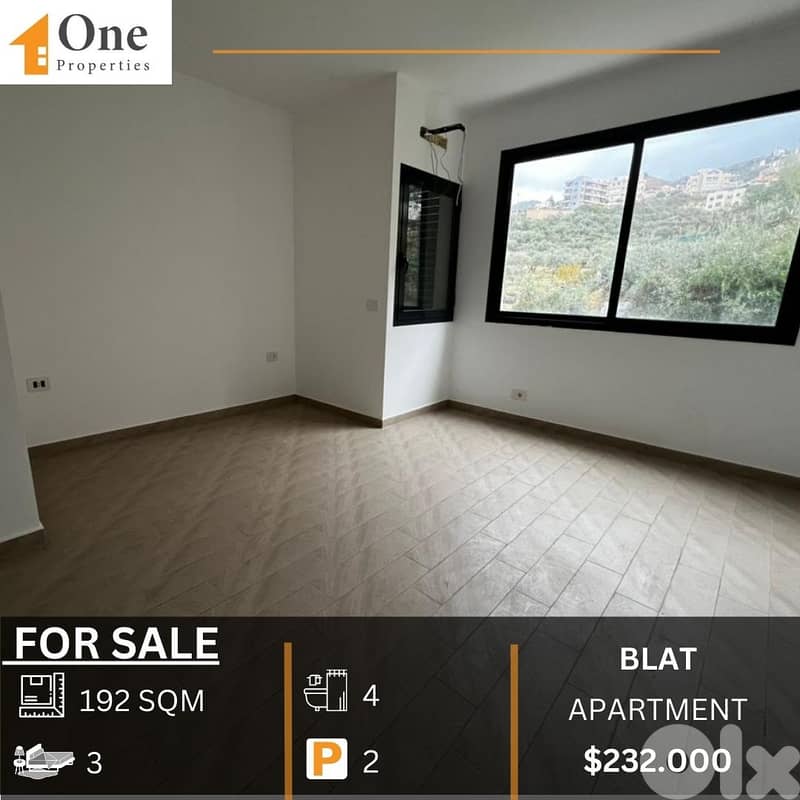BRAND NEW APARTMENT FOR SALE IN BLAT/JBEIL 0