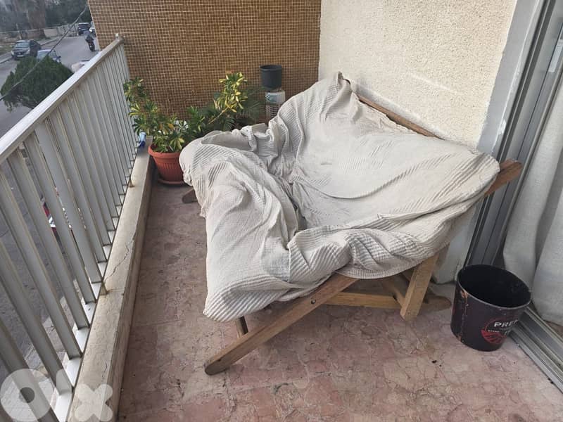 Wooden Balcony Lounge Chair / Daybed – Solid & Comfortable 9
