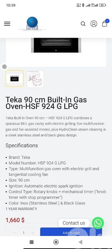 Teka oven 90cm 5