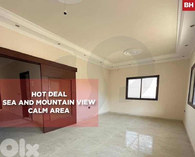 145 SQM, with Sea & Mountain View,  Calm Area, ghazieh REF#BH131269 0