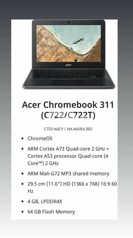 acer original chromebook 3