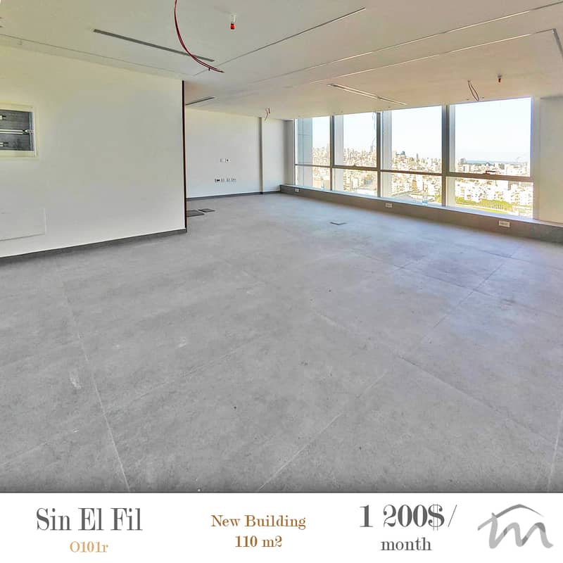 Sin El Fil | Signature 110m² Office | Brand New Open Space | Floor 14 0