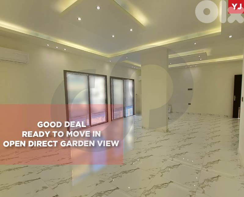 Direct Garden View spacious  in Sanayeh/صنايع REF#YJ130981 0