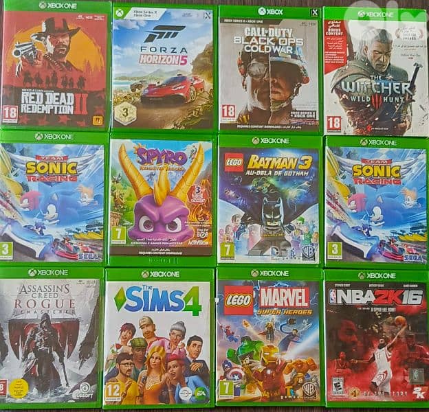 Giant collection of used games Xbox one for sale only 0