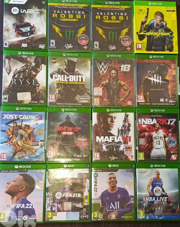Giant collection of used games Xbox one for sale only 1