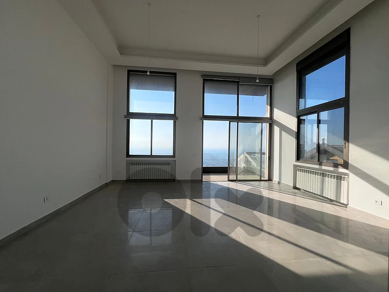 Duplex with Panoramic Sea and City View for Sale in Beit Mery