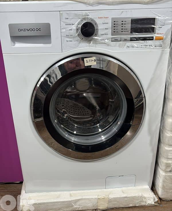 Washer Daewoo 11kg Ag+ NANO Silver 0