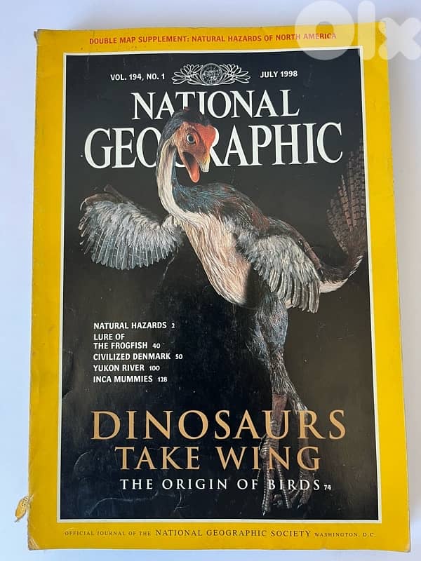 National Geographic Magazine July 1998 - Dinosaurs Take Wing 0