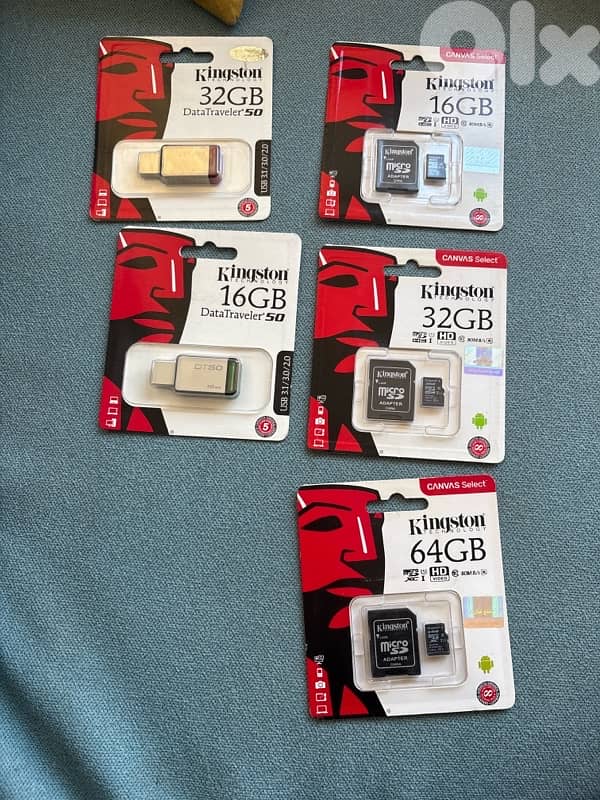 kingston memory cards/usb 0