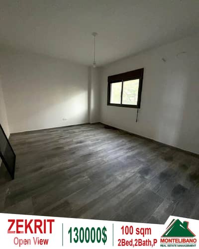 Brand New 100 sqm Apartment For Sale in Zekrit with Open View