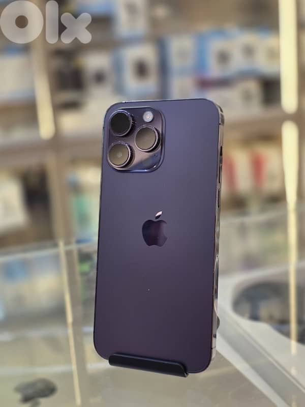 Used 14 pro max 256 gb purple  *Battery changed   * back changed 0