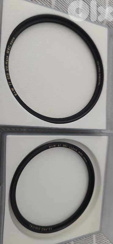 B+W UV filter xs pro 67 and 77mm 0