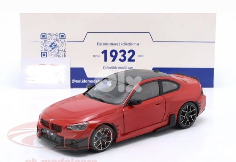 BMW M2 Competition (G87) 2024 diecast car model 1;18 0