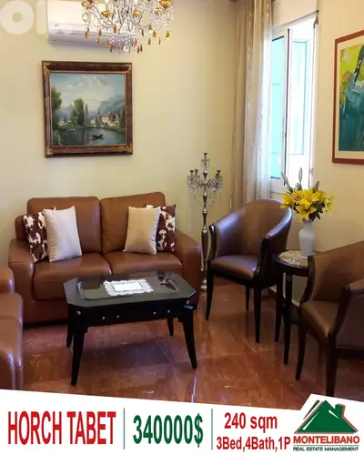 240 sqm Apartment For Sale in Horch Tabet (حرش تابت)