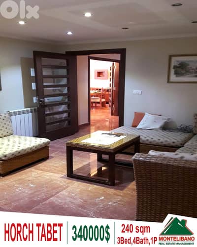240 sqm Apartment For Sale in Horch Tabet (حرش تابت)