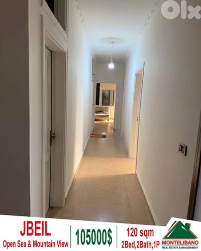 120 sqm Apartment For Sale in Jbeil (جبيل) + Open Sea & Mountain View 120 sqm Apartment For Sale in Jbeil (جبيل) + Open Sea & Mountain View