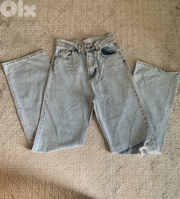 wide leg highwaist jeans 0