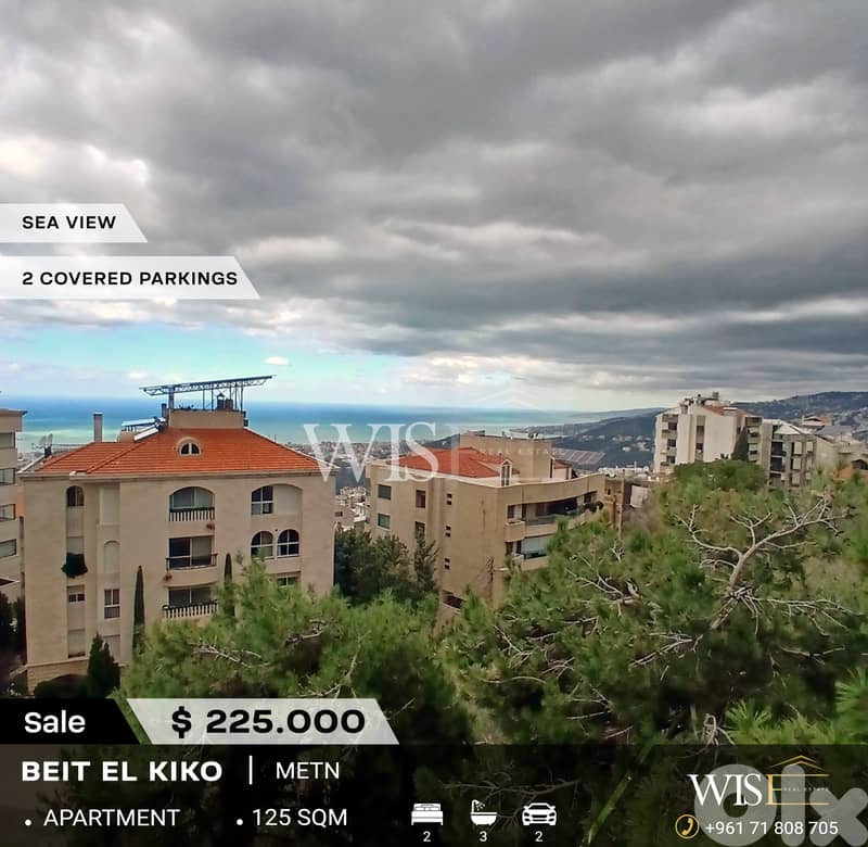 125 SQM Apartment for SALE in Beit El Kiko! 0