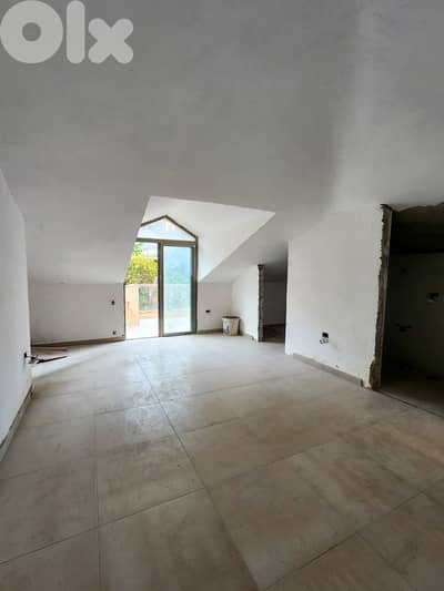 290 SQM Renovated Duplex in Baabdat with Mountain View +2 TERRACES