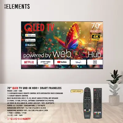 QLED KB ELEMENTS 70' Smart UHD HDR+ QLED KB ELEMENTS 70' Smart UHD HDR+