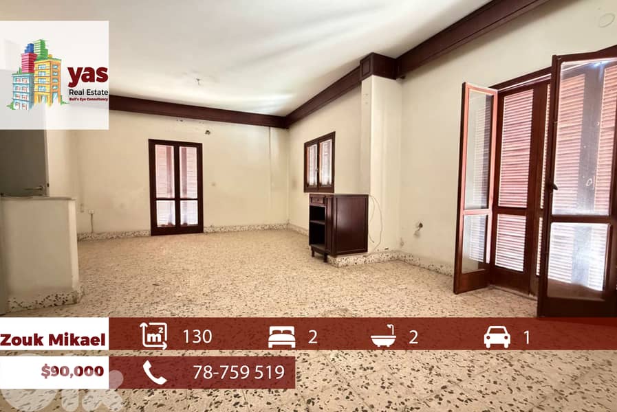 Zouk Mikael 130m2 | Calm Area | Prime Location | Well Maintained|EH/EL 0