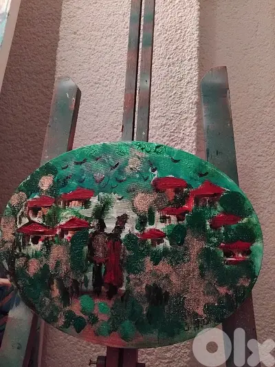 رسم زيتي على القماش يدويه