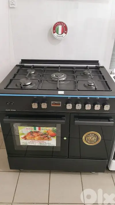 Gas Cooker BOMANN 90cm Black فرن غاز بومان لون أسود