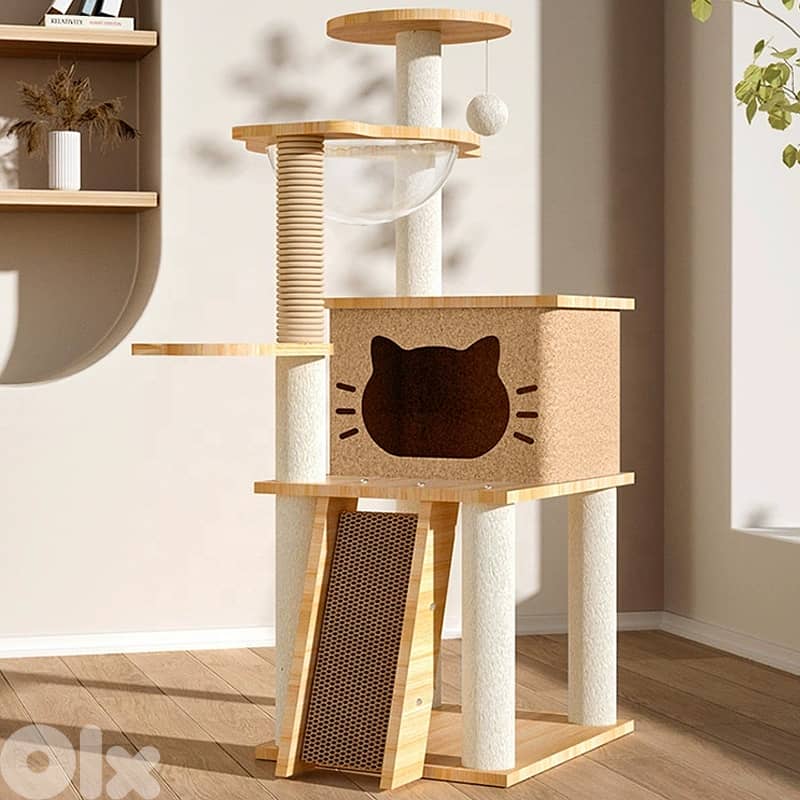 Cat Tree Scratcher House 0