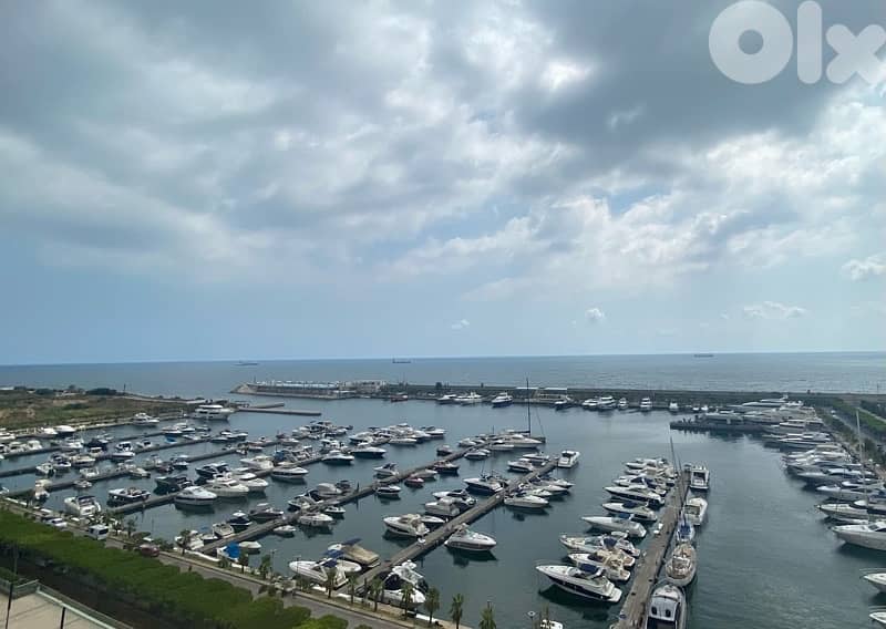 227 sqm 3 bedrooms apt with full marina view for sale waterfront dbaye 0