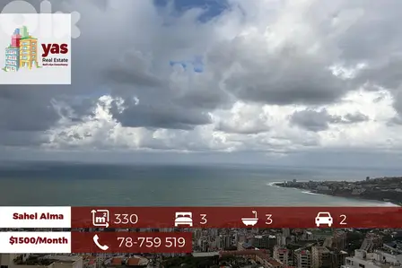 Sahel Alma 330m2 | Well Maintained | Sea View | Pool Access|EH