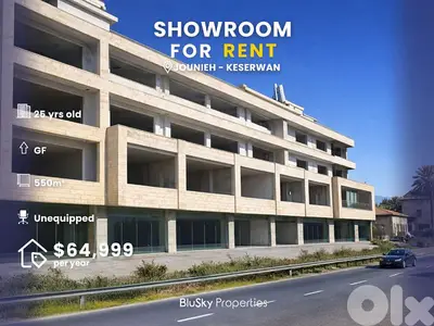 Showroom For RENT In Jounieh صالة عرض للإيجار #CA