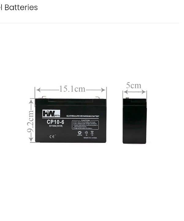 electric toy rechargable battery 6v 10amp 1
