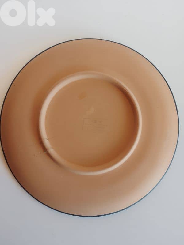 Vintage Large Greek Retro Hand Painted Hanging Plate 26 cm 4