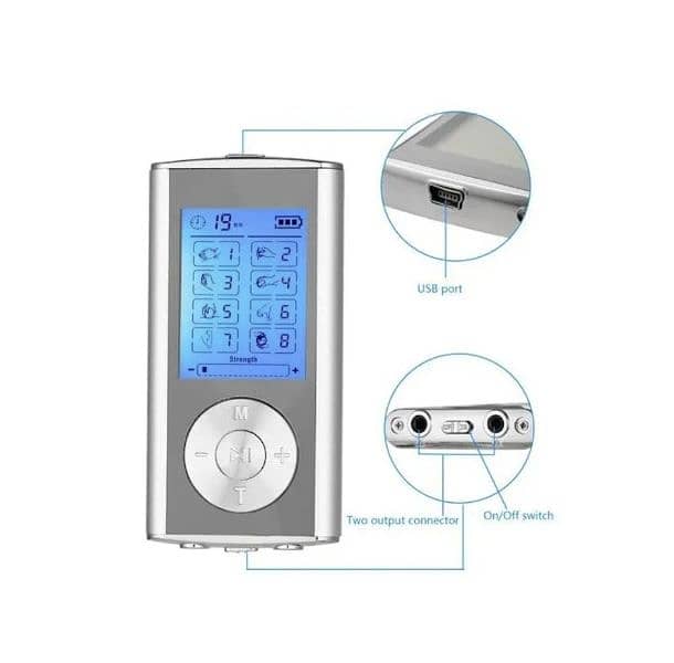 AVANTEK TM481 TENS Massager 8 modes/2 channel rechargeable/4$ delivery 3