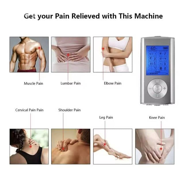 AVANTEK TM481 TENS Massager 8 modes/2 channel rechargeable/4$ delivery 4