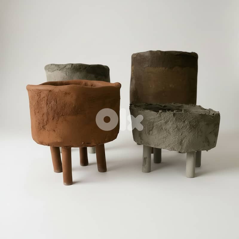 Concrete raised pots 0