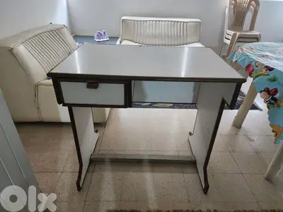 white desk