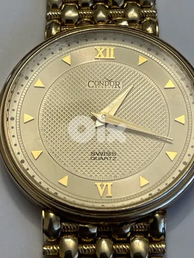 14k solid gold Condor men’s watch made in Italy 43.3 grams