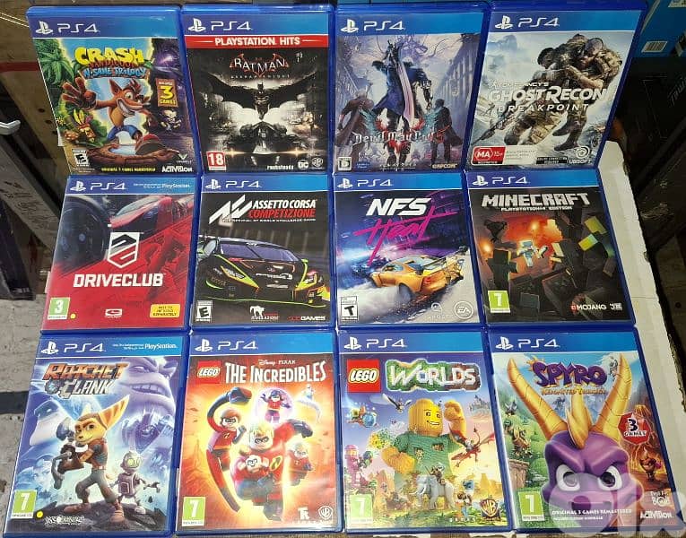 Used PS4 games. check description for more information 4