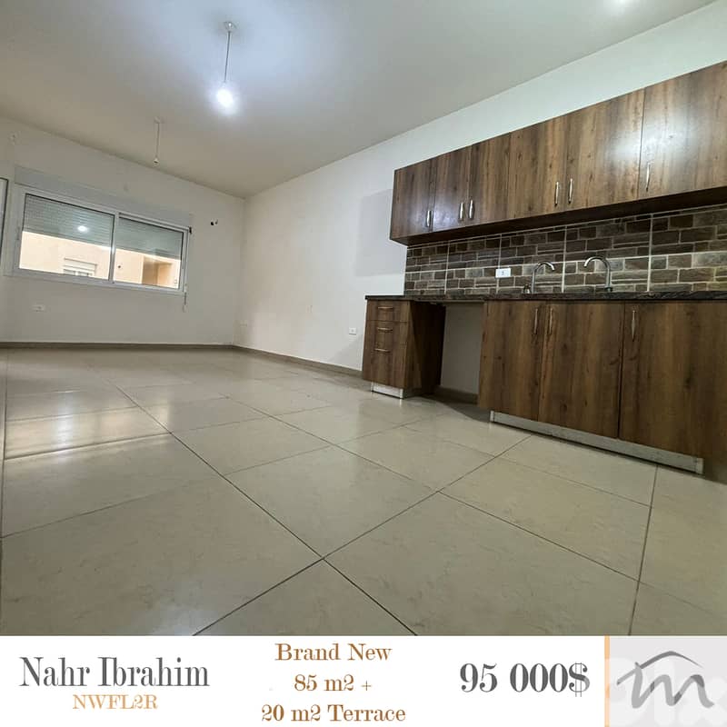 Nahr Ibrahim | Brand New 85m² + 20m² Terrace | 1 Minute From Highway 0