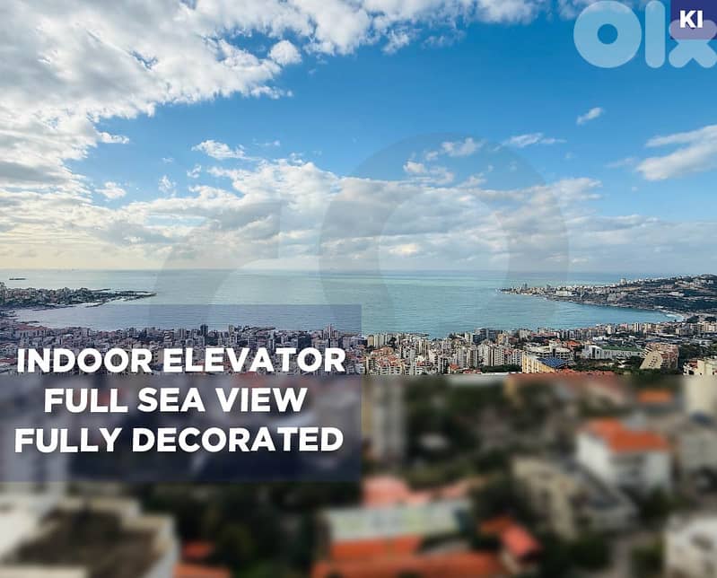 full panoramic sea and mountain view, keserwan,Sahel alma REF#KI131027 0