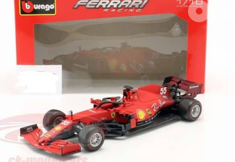 Ferrari SF21 (Carlos Sainz Jr) 2021 diecast car model 1;18 0